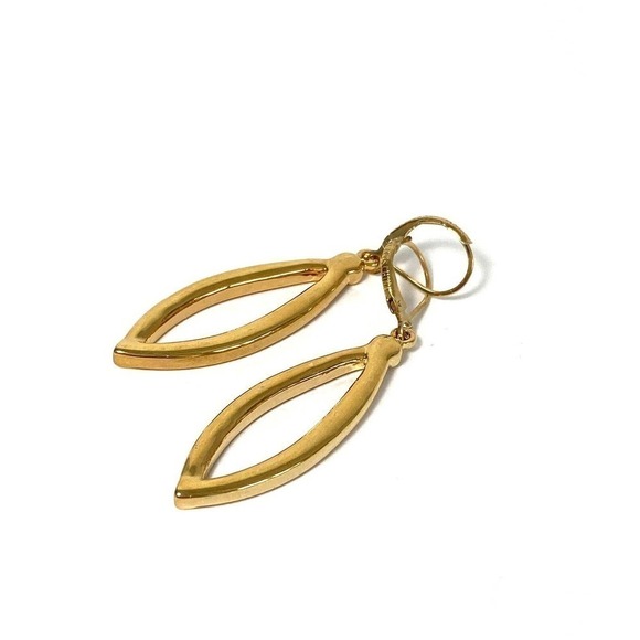 Joan Rivers Earrings Rhinestones Drops Dangles Gold Tone - Picture 3 of 8